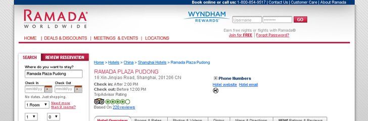 Ramada Plaza Pudong Shanghai Hotel