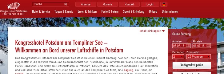 Kongresshotel Potsdam am Templiner See