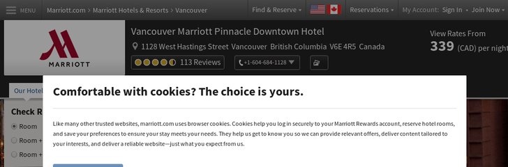 Vancouver Marriott Pinnacle Downtown Hotel