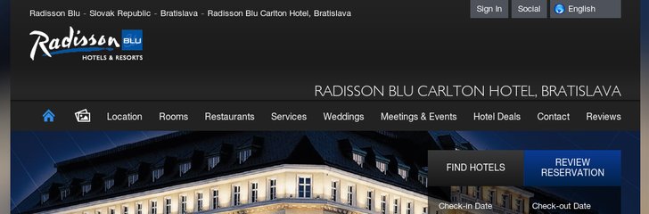 Radisson Blu Carlton Hotel Bratislava