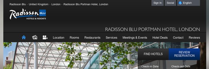 Radisson Blu Portman Hotel