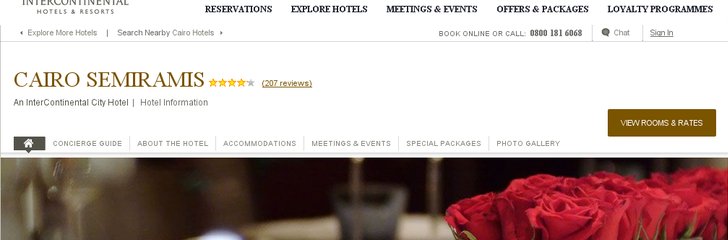 Seminarmis InterContinental Cairo Hotel