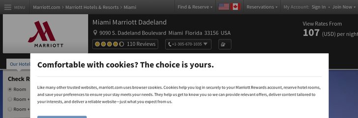 Miami Dadeland Marriott Hotel