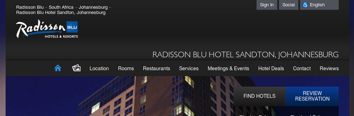 Radisson Blu Hotel Sandton