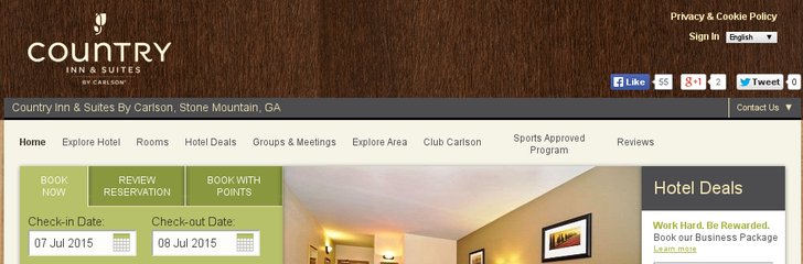 Country Inn & Suites By Carlson, Stone Mountain