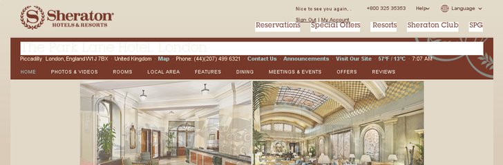 Sheraton Grand London Park Lane