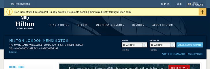 Hilton London Kensington Hotel