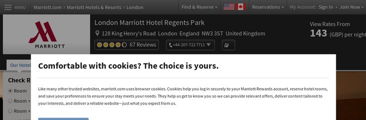 Marriott Hotel Regents Park