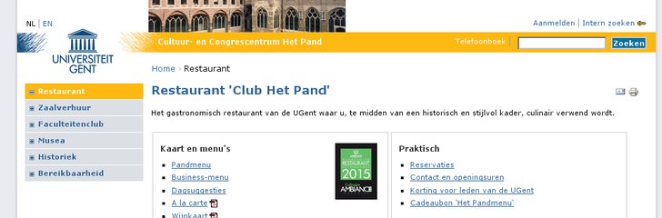 Het Pand - Gent University