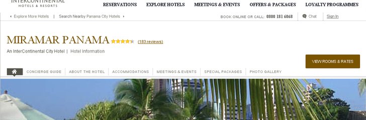 Intercontinental Miramar Panama Hotel