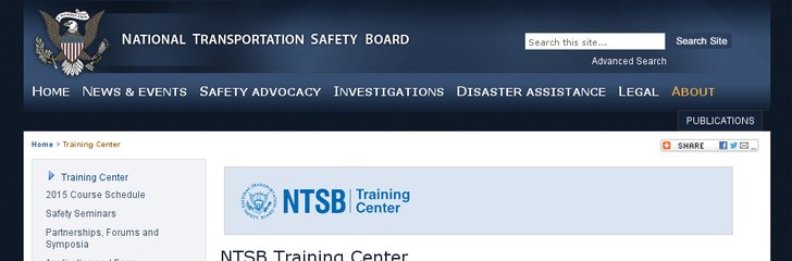 National Transportation Safety Board (NTSB) Training