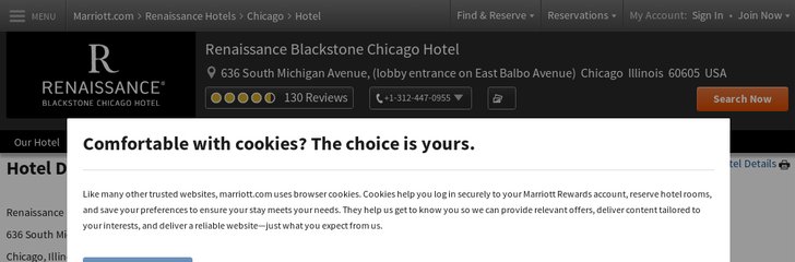 Renaissance Blackstone Chicago Hotel