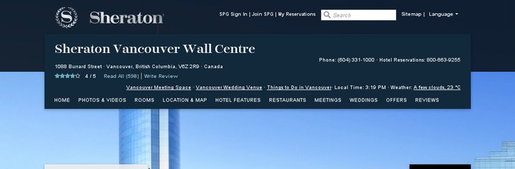 Sheraton Vancouver Wall Centre Hotel