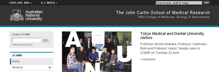 John Curtin Medical School, Australian National University Canberra