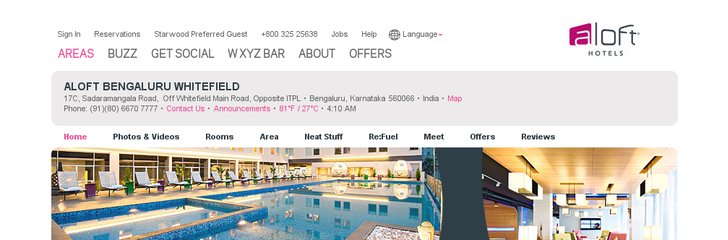 Aloft Bengaluru Whitefield Hotel