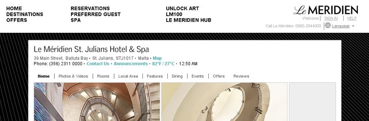 Le Méridien St Julians Hotel and Spa