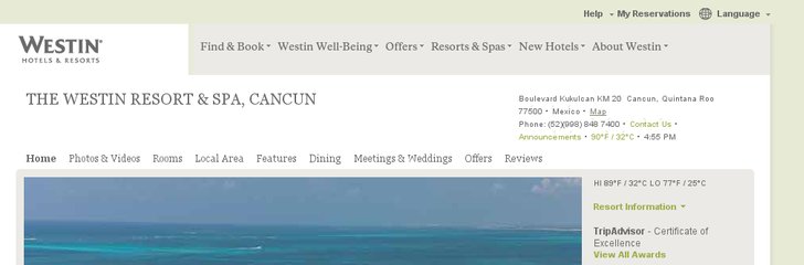 Westin Resort and Spa Cancun