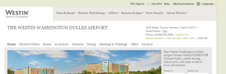 Dulles Westin Hotel