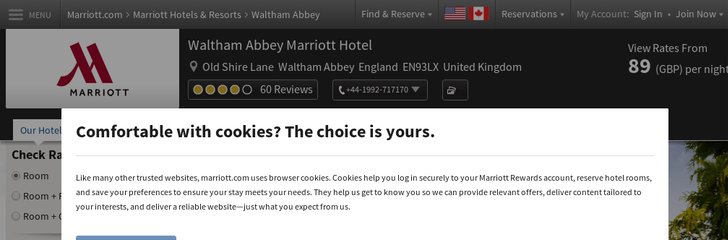 Waltham Abbey Marriott Hotel