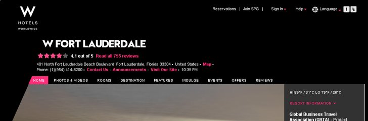 W Fort Lauderdale Hotel