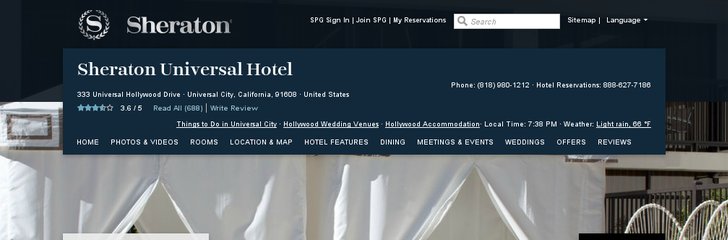 Sheraton Universal Hotel