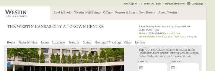 Westin Crown Center hotel
