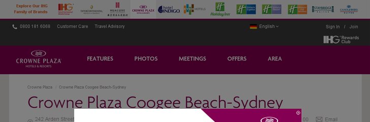 Crowne Plaza Coogee Beach