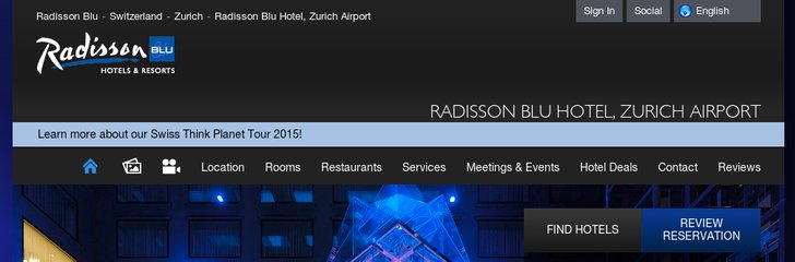 Radisson Blu Hotel, Zurich Airport