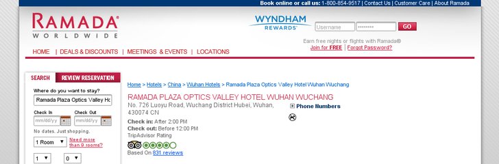 Ramada Plaza Optics Valley Hotel