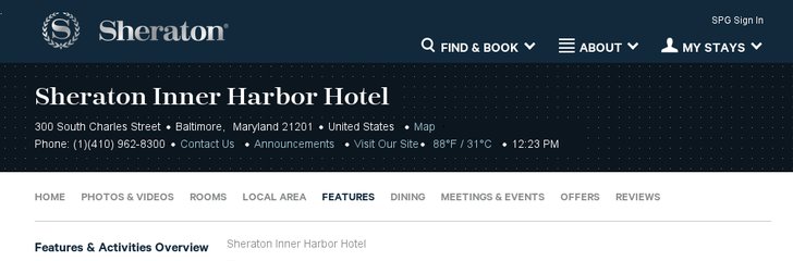 Sheraton Inner Harbor Hotel