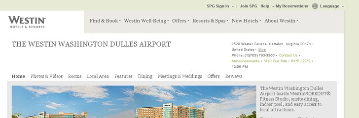 Westin Washington Dulles Airport
