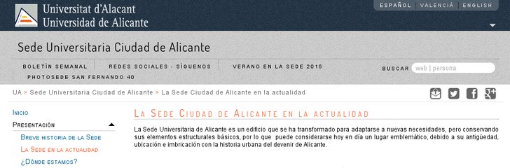 La Sede - University of Alicante