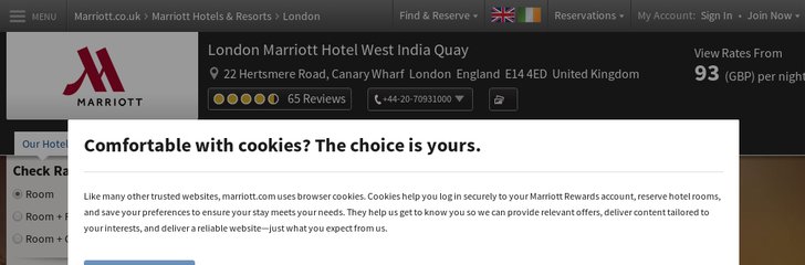 London Marriott Hotel Canary Wharf