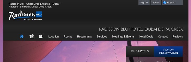 Radisson Blu Hotel, Dubai Deira Creek
