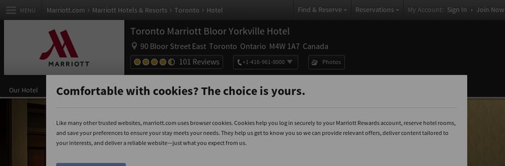 Marriott Bloor Yorkville Hotel