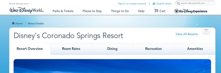Disney`s Coronado Springs Resort