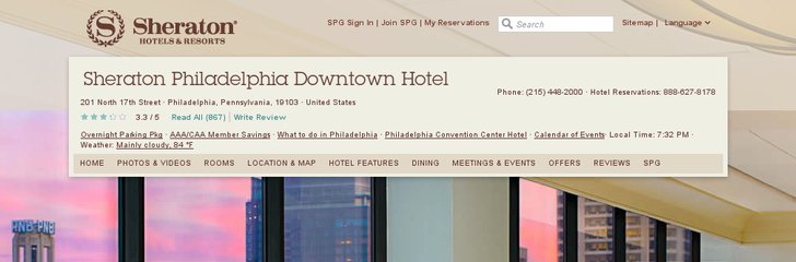 Sheraton Philadelphia Downtown Hotel
