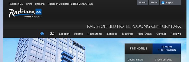 Radisson Hotel Pudong Century Park