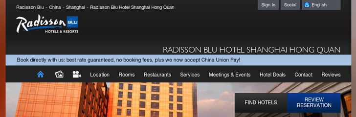 Radisson Hotel Shanghai Hong Quan