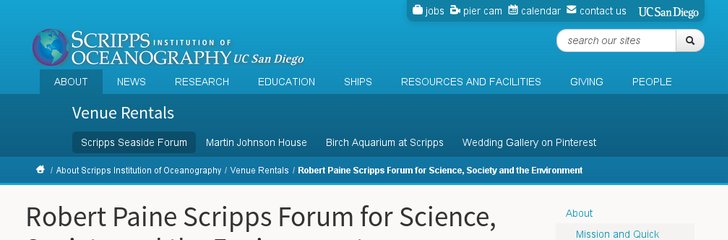 Robert Paine Scripps Forum for Science, Society and the Environment