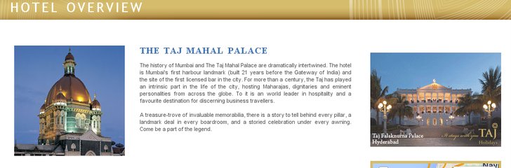 The Taj Mahal Palace and Tower, Mumbai
