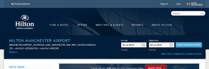 Hilton Manchester Airport hotel