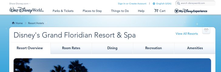 Walt Disney World Grand Floridian Hotel