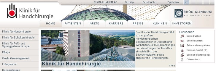 Klinik für Handchirurgie Bad Neustadt