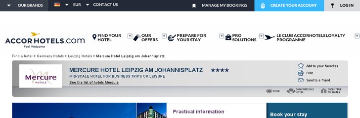 Mercure Hotel Leipzig Am Johannisplatz