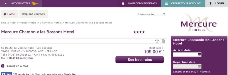 Mercure Chamonix Les Bossons