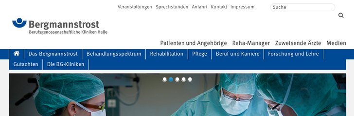 Hörsaal der BG-Kliniken Bergmannstrost