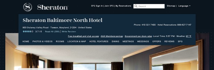 Sheraton Baltimore North Hotel