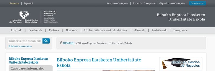 University of the Basque Country (Escuela Universitaria de Estudios Empresariales de la UPV/EHU)