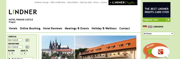 Lindner Hotel Prague Castle